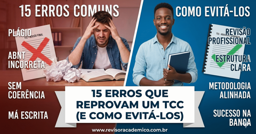15 erros que reprovam um TCC (e como evitá-los)