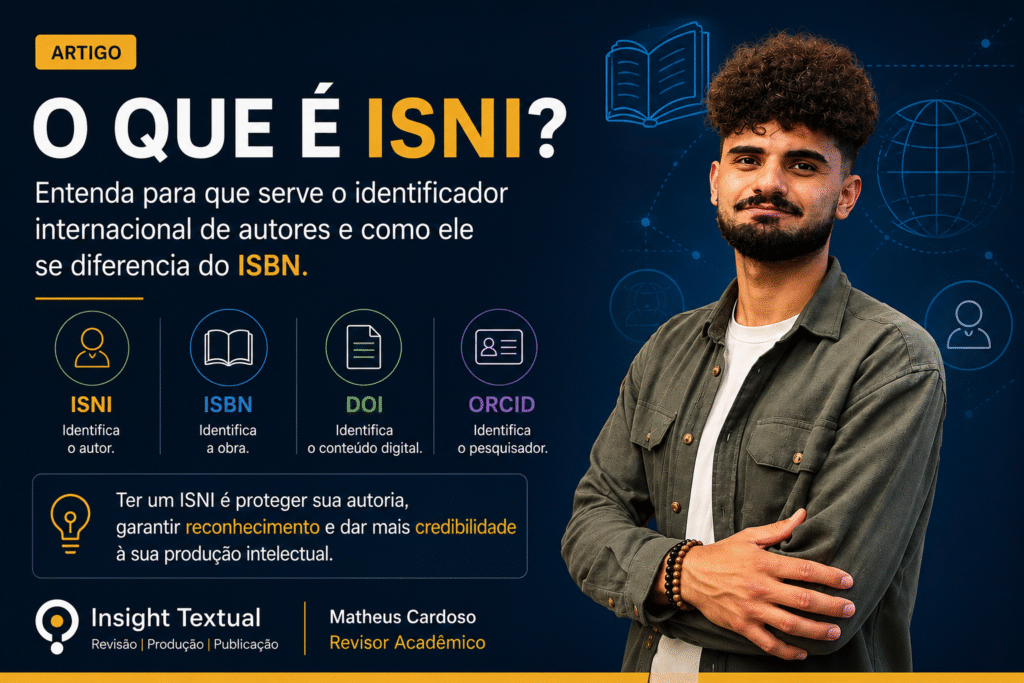O que é ISNI? Entenda para que serve o identificador internacional de autores e como ele se diferencia do ISBN
